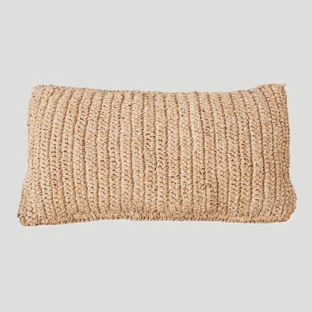 Sierkussen Dalung met binnenvulling 50 x 30 cm/Sierkussen Dalung raffia