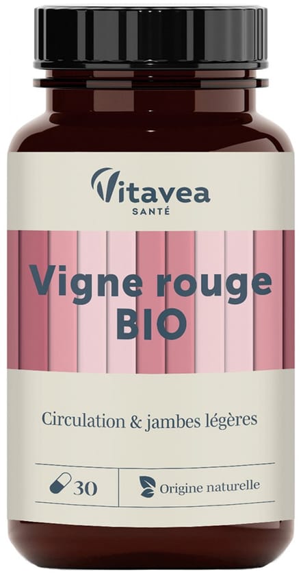 Vitavea Rode Wijnstok Circulatie & Lichte Benen Bio 30 Capsules
