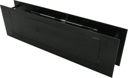 Postsleuf Deur - Briefgleuf Brievenbus - Post Ontvangen - Roestvrij Staal - 33 x 10 cm - Zwart