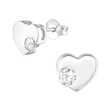 Montebello Oorbellen Lilou - 925 Zilver E-Coating - Hart - 8x7mm