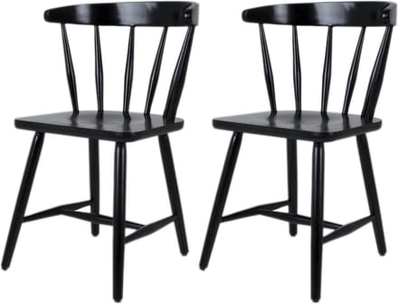 MaximaVida houten spijlenstoel Maximus zwart - doos per 2 stuks