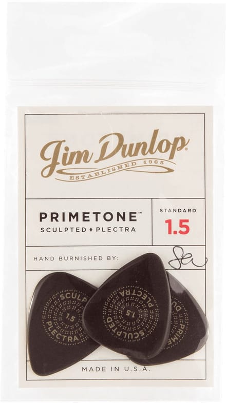 Jim Dunlop Primetone - Plectrums - Standard Smooth - Player's Pack 3 Stuks - 1,50 mm