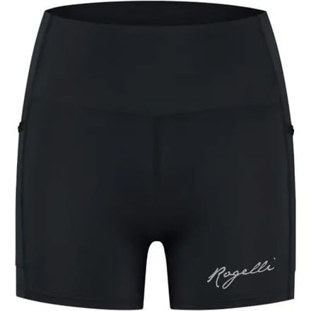 Rogelli Essential Dames Korte Hardloopbroek - Achterzak Met Rits - Zwart