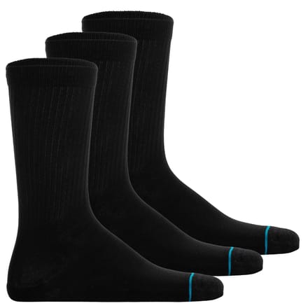 Stance unisex casual 3P sokken icon zwart