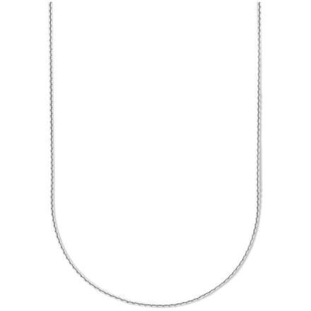 collier anker gediamanteerd 1,1 mm zilver gerhodineerd