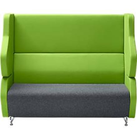 Akoestische lounge FORUM tweezit met hoge rugleuning