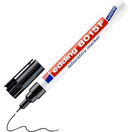 Edding 8015F 4-8015 Laboratoriummarker Zwart Watervast: Ja