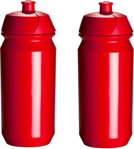 2 x Tacx Shiva Bidon - 500 ml - Rood - Drinkbus