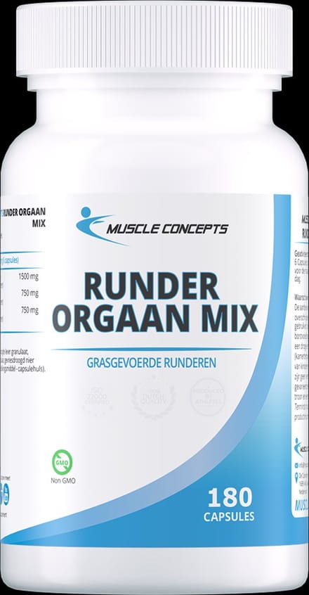 Runder Orgaan Mix supplement - 180 capsules | Muscle Concepts