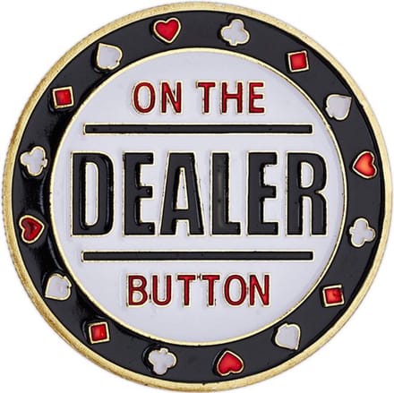 Dealerbutton Poker Metaal 4 cm. - HOT Games