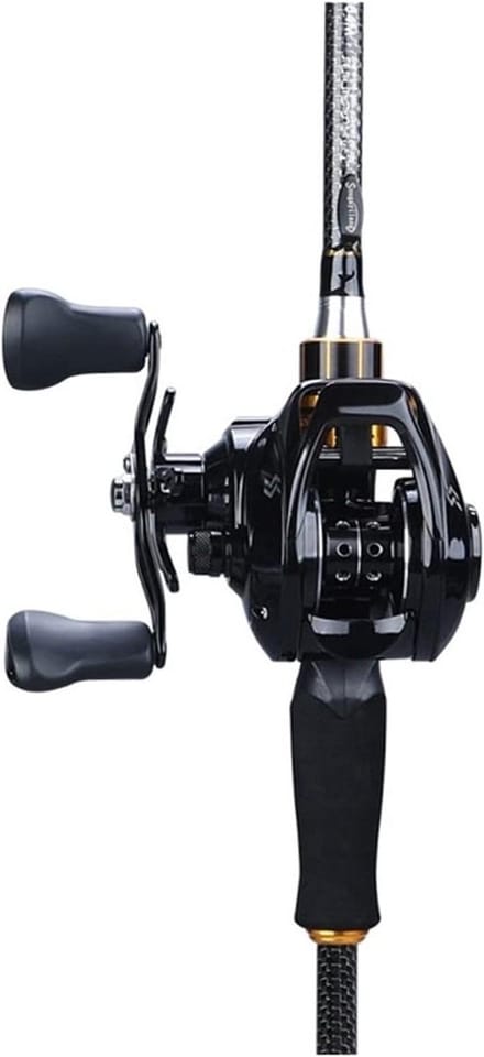 Vishengel Set - Hengel en Reel - Baitcasting Vissen - Koolstofvezel Constructie - 2.1 Meter - Rechtshandig