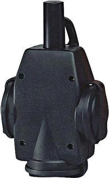 ABL Drieweg Contra stekker - 16A 250V - Hangkoppeling - Rubber - IP44 - Zwart