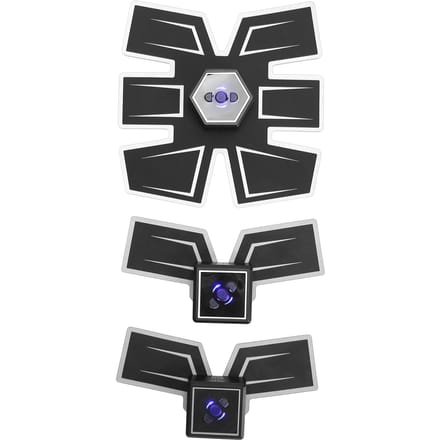Fitness Buikspier Stimulator Patch EMS Smart Home Spier Massage Sticker AFS‑301 2Zwart white
