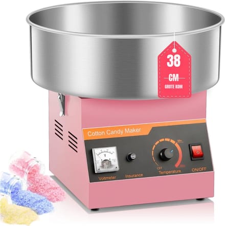 RWB® Suikerspinmachines - Suikeraspinmachine - Suikerspinmaker - Roze - ‎38cm x 38cm x 34cm