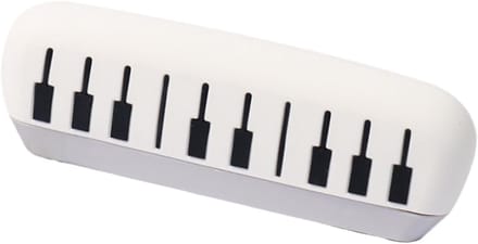 Mondharmonica - Muziekinstrument - Muziek Leren - Wasbaar Ontwerp - 17 cm - Wit