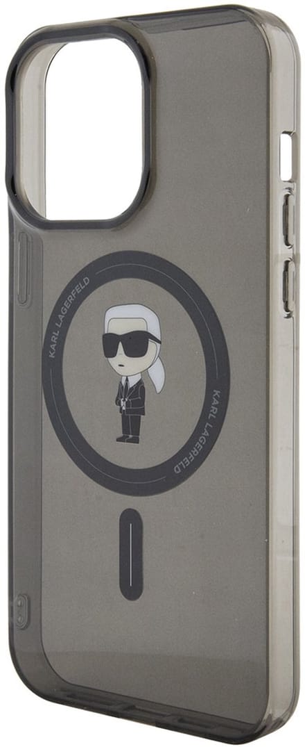 Karl Lagerfeld KLHMP15XHFCKNOK iPhone 15 Pro Max 6.7" black/black hardcase IML Ikonik MagSafe