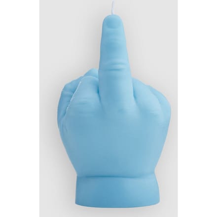 Levensechte baby-middelvinger kaars (Blauw)