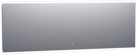 Brauer Jasper Spiegel - Rechthoekig - 200 cm - met Directe LED-Verlichting - Dimbaar - met Touchbediening