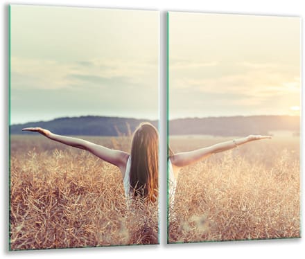 TMK ArtDeko - Glas Snijplank - 30x52 cm - Decoratief - Veilig