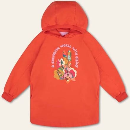 Oilily Daiz Jurk- maat104/4yr Fiery Rood