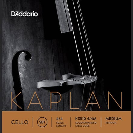 D'Addario KS510-44M cello set, 4/4, medium, consists of KS511-512-513-514 (44M)