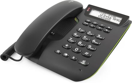 DORO 3000 analoge telefoon - Headset-aansluiting - 30 dB versterking - met lichtnet-adapter
