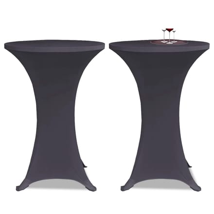 vidaXL - Tafelhoes - stretch - 2 - stuks - 70 - cm - antraciet