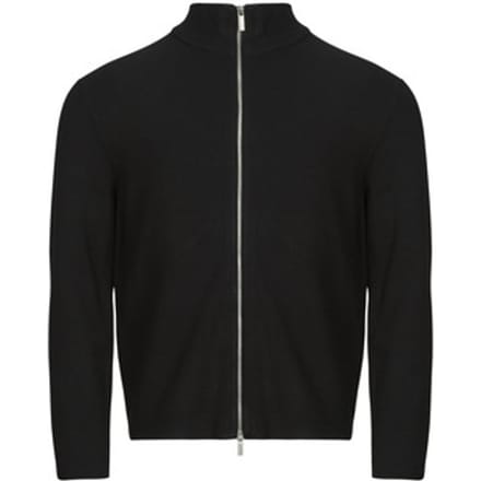 Relaxed fit gebreid jack van viscosemix model 'TELLER'