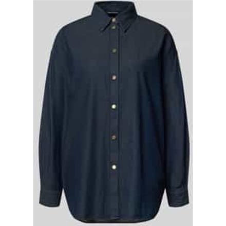 Relaxed Fit overhemdblouse in denimlook