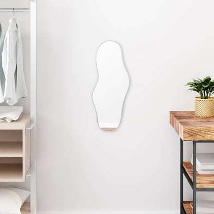 vidaXL - Wandspiegel - 60x25 - cm - zilverkleurig