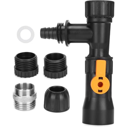 Aquarium Vissenkom Waterverwisselaar Vervangende Kraanmondstukken Pomp met 2 Kraanadapters black