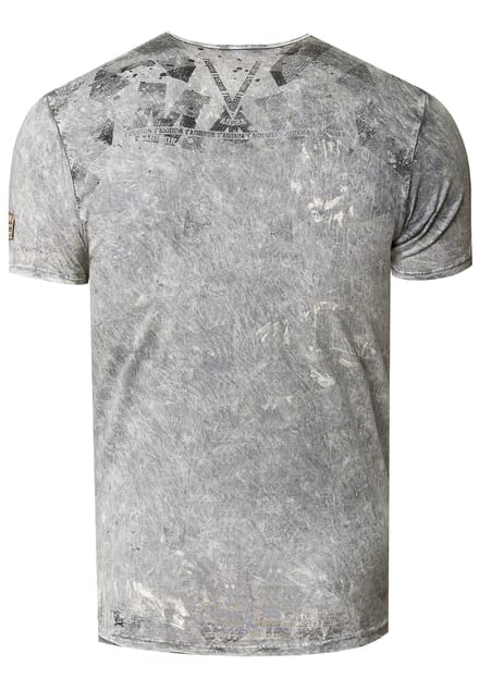 V-hals T-shirt met logo-print aan de zijkant