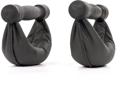 NOHRD Swing Dumbbells Shadow 8kg Echt leer zwart