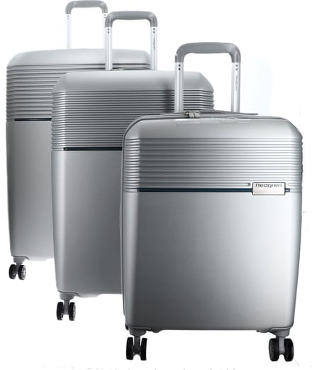 Hedgren Trolley Stripe Nest Set Silver Zilverkleurig 75cm
