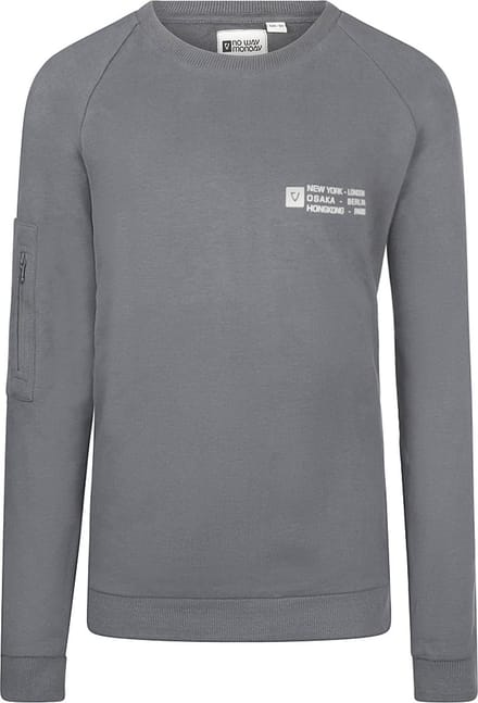 No Way Monday - Jongens Sweater - Dark Grey - Maat 98