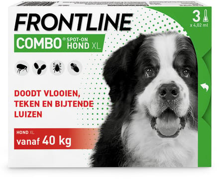 Frontline Combo - Anti Vlooien- en Tekenmiddel - XL - 40-60kg - 3st