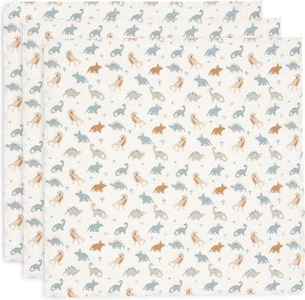 Jollein Hydrofiele Doek Small 70x70cm Roarsome (3pack)