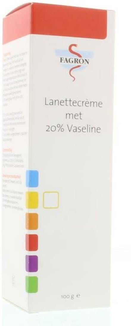 Fagron Lanettecreme met 20% vaseline 100 Gram
