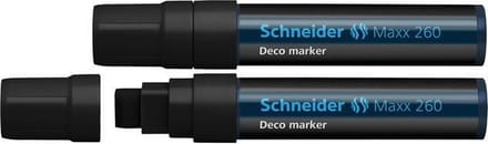 Schneider krijtmarker - Maxx 260 - zwart - 2 stuks - S-126001-2