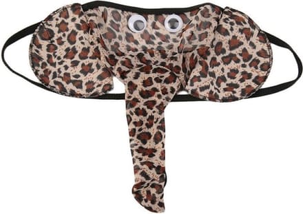 Olifanten string met slurf voor heren - Maat Onesize