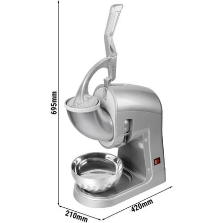 GGM Gastro Tisch-Eiscrusher für Flockeneis - 5 kg/min - 350 Watt - Edelstahl