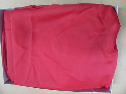 plum plum , hemel , klamboe voile rond , rood