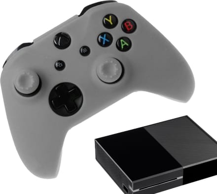 Gadgetpoint - Hoesjes & Skins voor Xbox One - Performance Gaming Case - Soft Grip Covers - Anti-Slip Controller Accessoires - Grijs