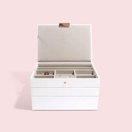 STACKERS WHITE - Sieradendoos - Juwelendoos - Sieradenhouder - Sieraden Organizer
