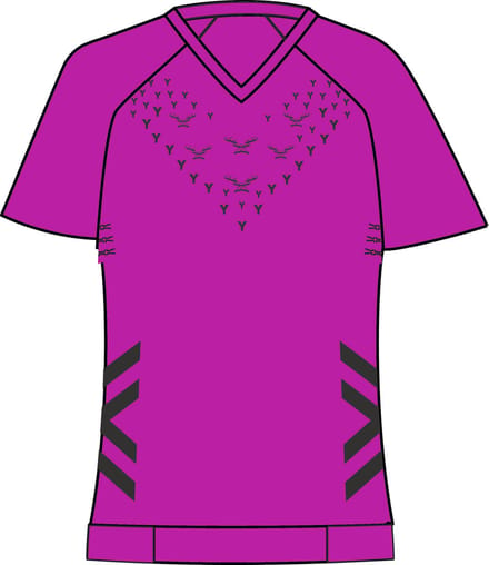 X-Bionic Twyce Run Shirt Korte Mouwen Dames Neo Pink/X Black - Maat S
