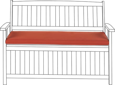 VIVARA - Tuinkussen - Rood - 45 x 110 cm - Polyester