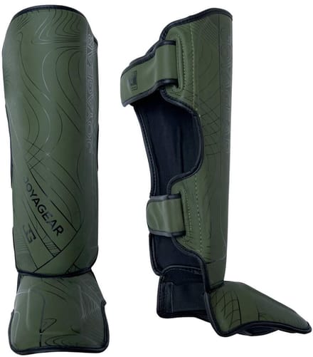 Joya Essential - Scheenbeschermers - Groen met zwart (Beschikbaar in verschillende maten)