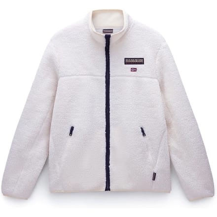 Tynik Sherpa Volledige Rits Fleece Witte Reiger