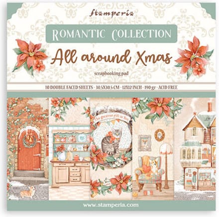 Stamperia - All Around Christmas 12x12 Inch Paper Pack (SBBL140)