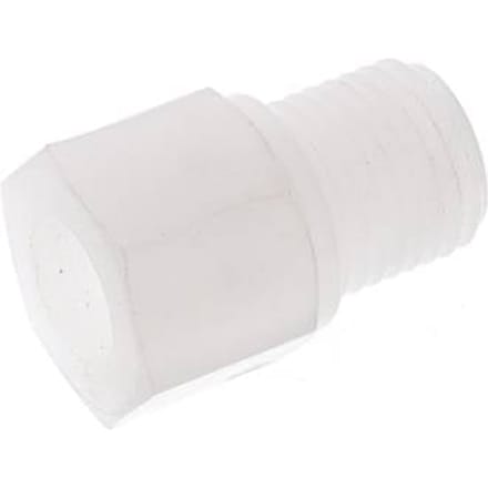Verloopring G1/8'' Binnendraad X G1/4'' Buitendraad PVDF 10bar FDA 17mm Hex